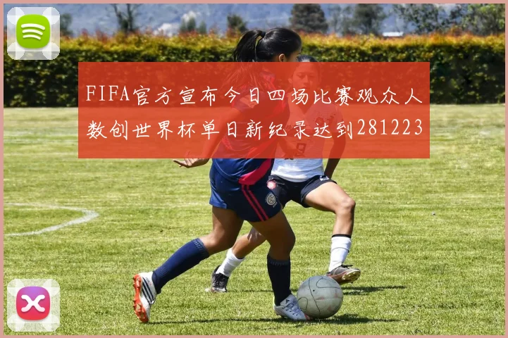FIFA官方宣布今日四场比赛观众人数创世界杯单日新纪录达到281223人